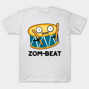 Zom-beat Cute Halloween Zombie Drum Pun T-Shirt